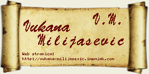 Vukana Milijašević vizit kartica